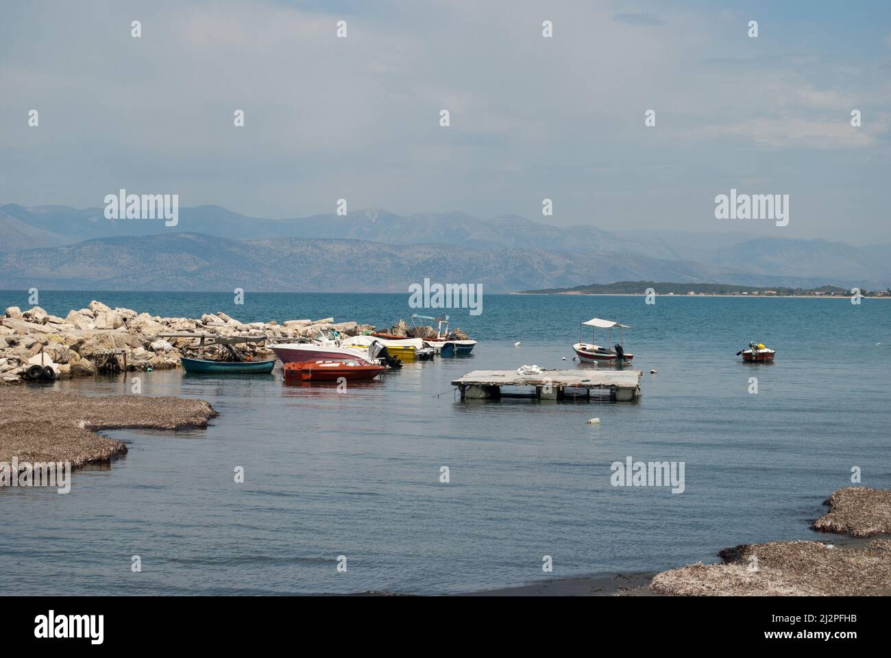 Motor boats of corfu hi-res stock photography and images - Alamy