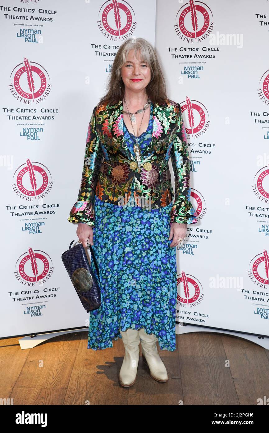 Kerry Fox arriving for the annual Critics' Circle Theatre Awards, at the  Ham Yard Hotel, central London. Picture date: Sunday April 3, 2022 Stock  Photo - Alamy, image size:866x1390
