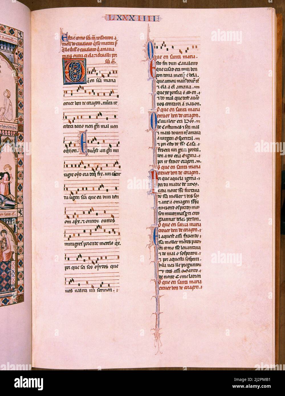 Manuscript medieval music hi-res stock photography and