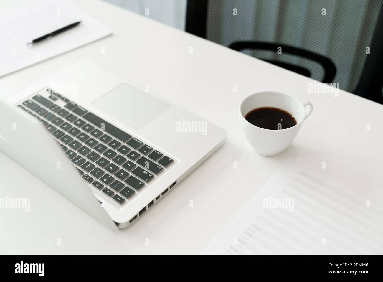 Modern office concept, Modern and simple business office desk setup