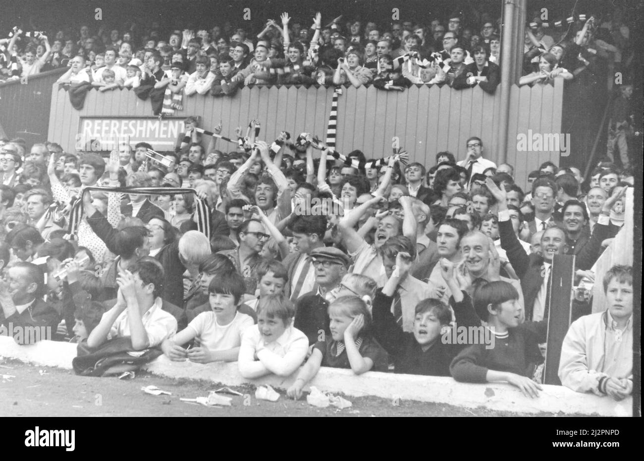 Derby County v Manchester United, Watney Cup Final, 1970 Stock Photo