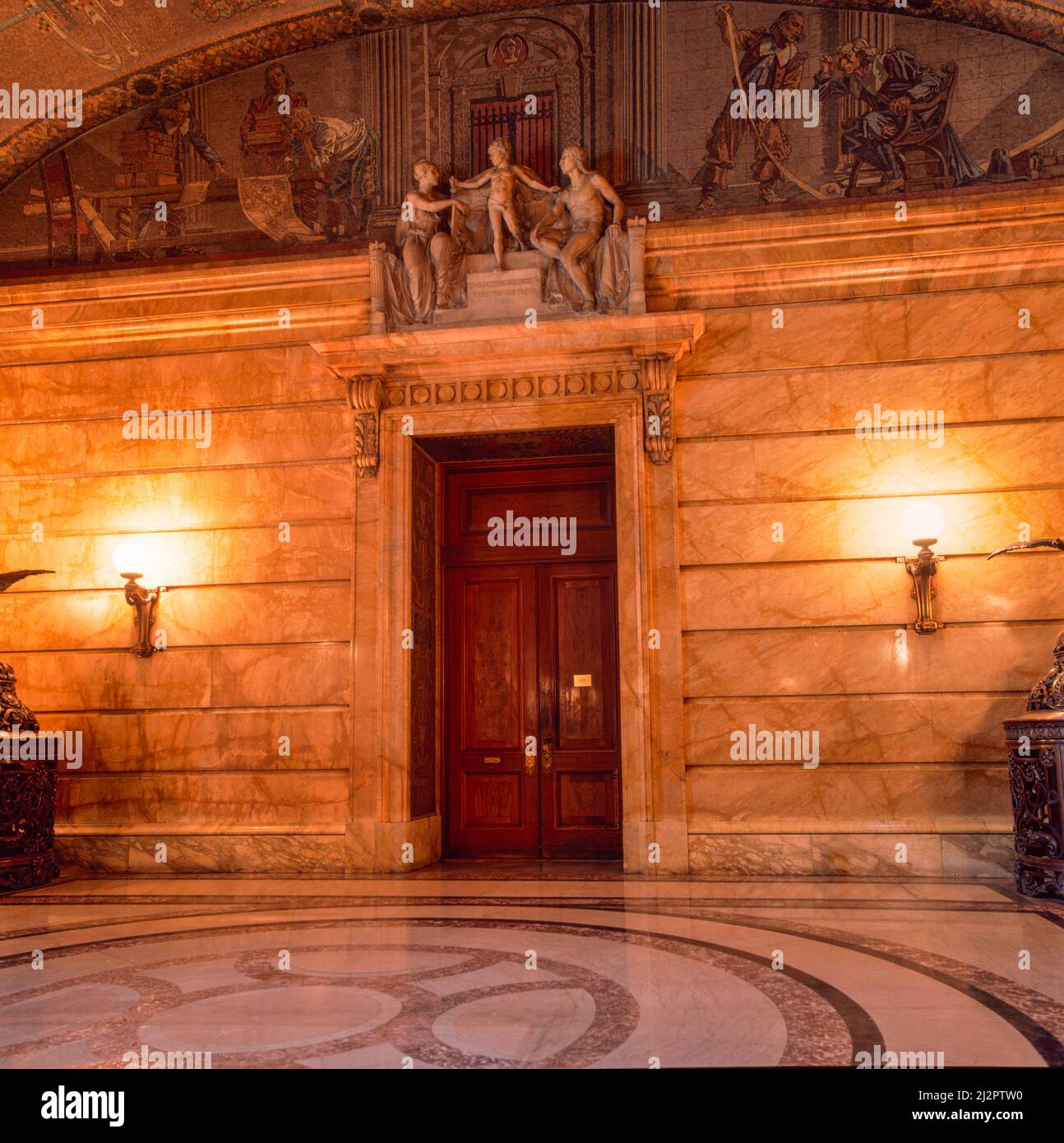 Interior of the Surrogate's Courthouse in Manhattan Stock Photo
