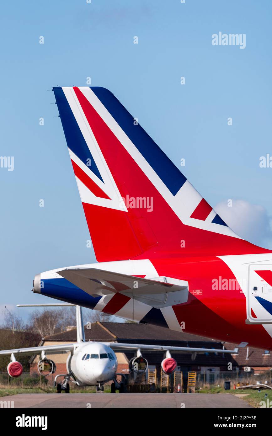 British Government Airbus A321 NEO freshly painted in patriotic Union