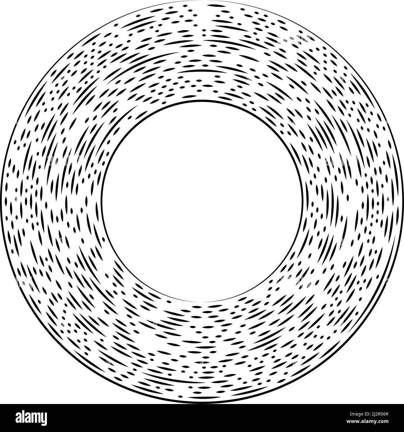 Random radial, circular lines. Abstract geometric circle vector element ...