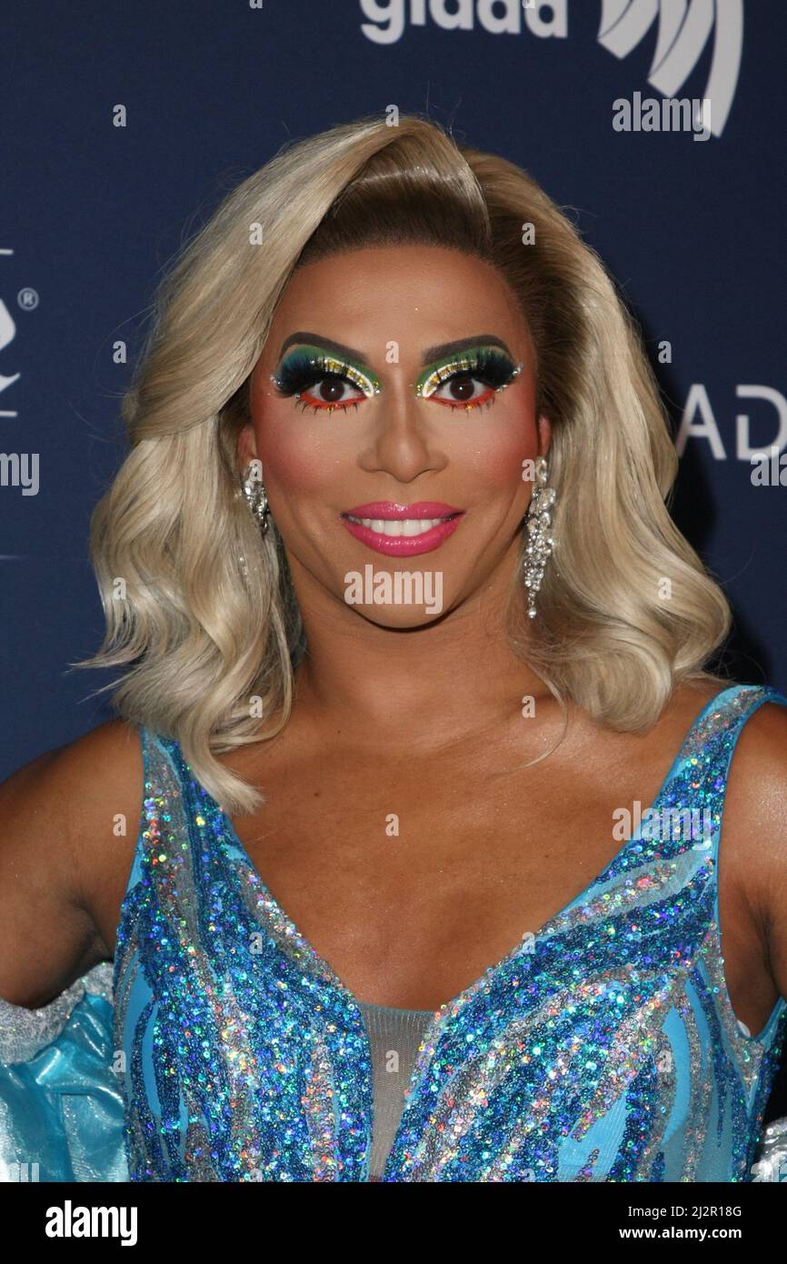 Shangela attends the 33rd Annual GLAAD Media Awards on April 02, 2022 in Beverly Hills, California. Photo: CraSH/imageSPACE Stock Photo