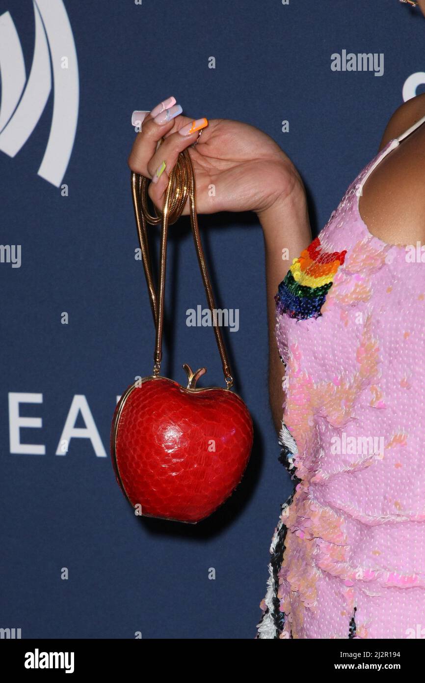 Haskiri Velazquez, Purse, attends the 33rd Annual GLAAD Media Awards on