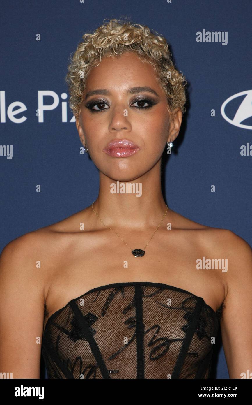 Jasmin Savoy Brown attends the 33rd Annual GLAAD Media Awards on April 02, 2022 in Beverly Hills