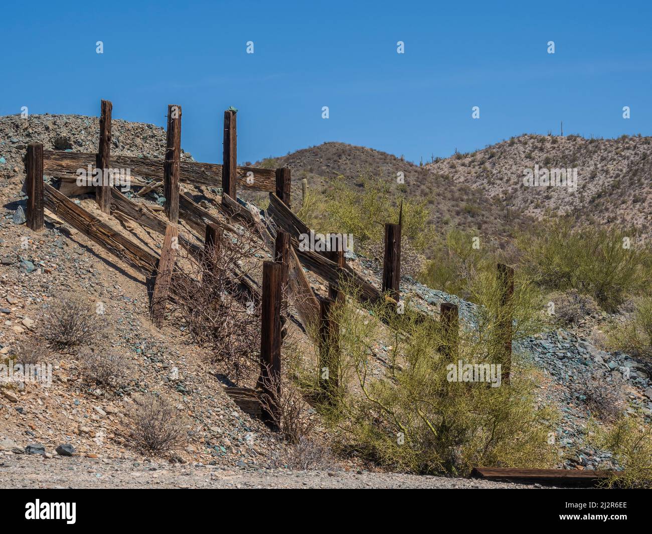 Milton Mine, Milton Mine Trail, Organ Pipe Cactus National Monument, Arizona. Stock Photo
