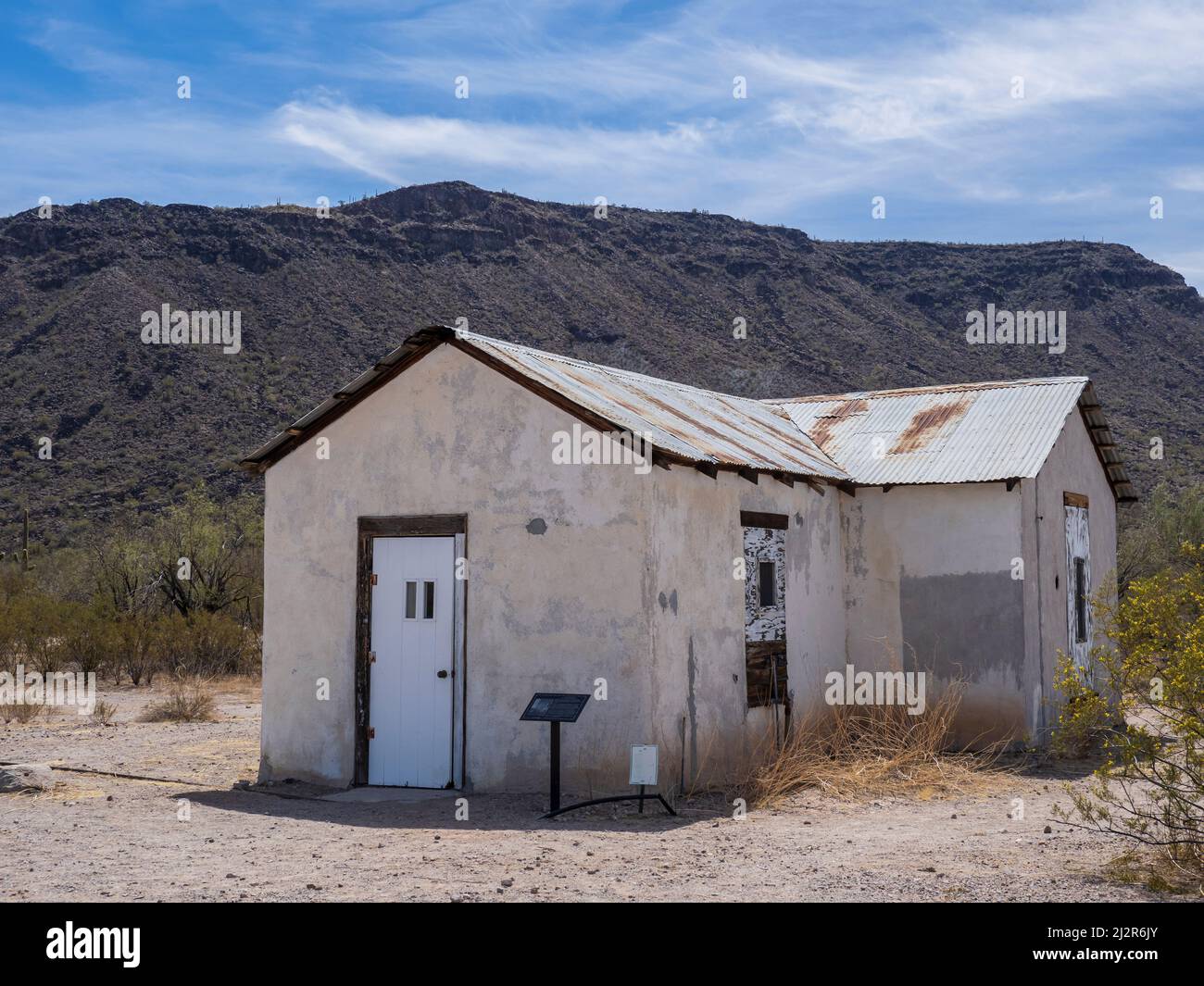 Henry Gray's home, Bates Well ranch, Organ Pipe Cactus National Monument, Arizona. Stock Photo