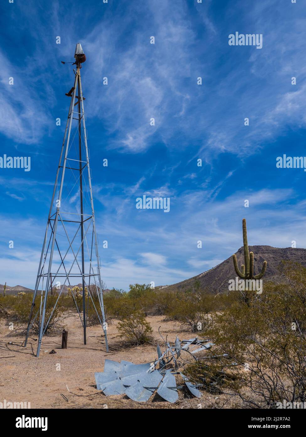 Old windmill, Bates Well ranch, Organ Pipe Cactus National Monument