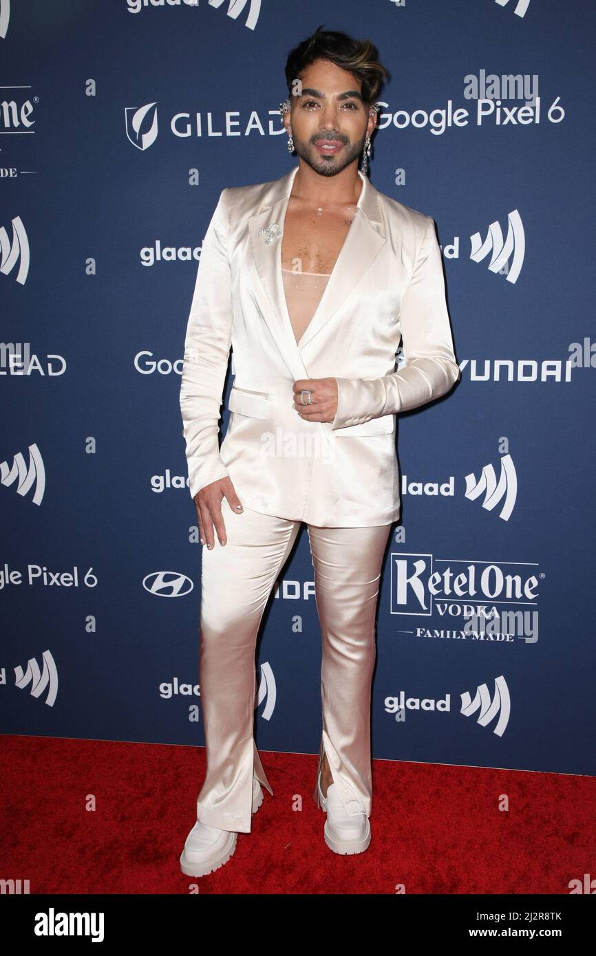 Kalyd Odeh attends the 33rd Annual GLAAD Media Awards on April 02, 2022 ...