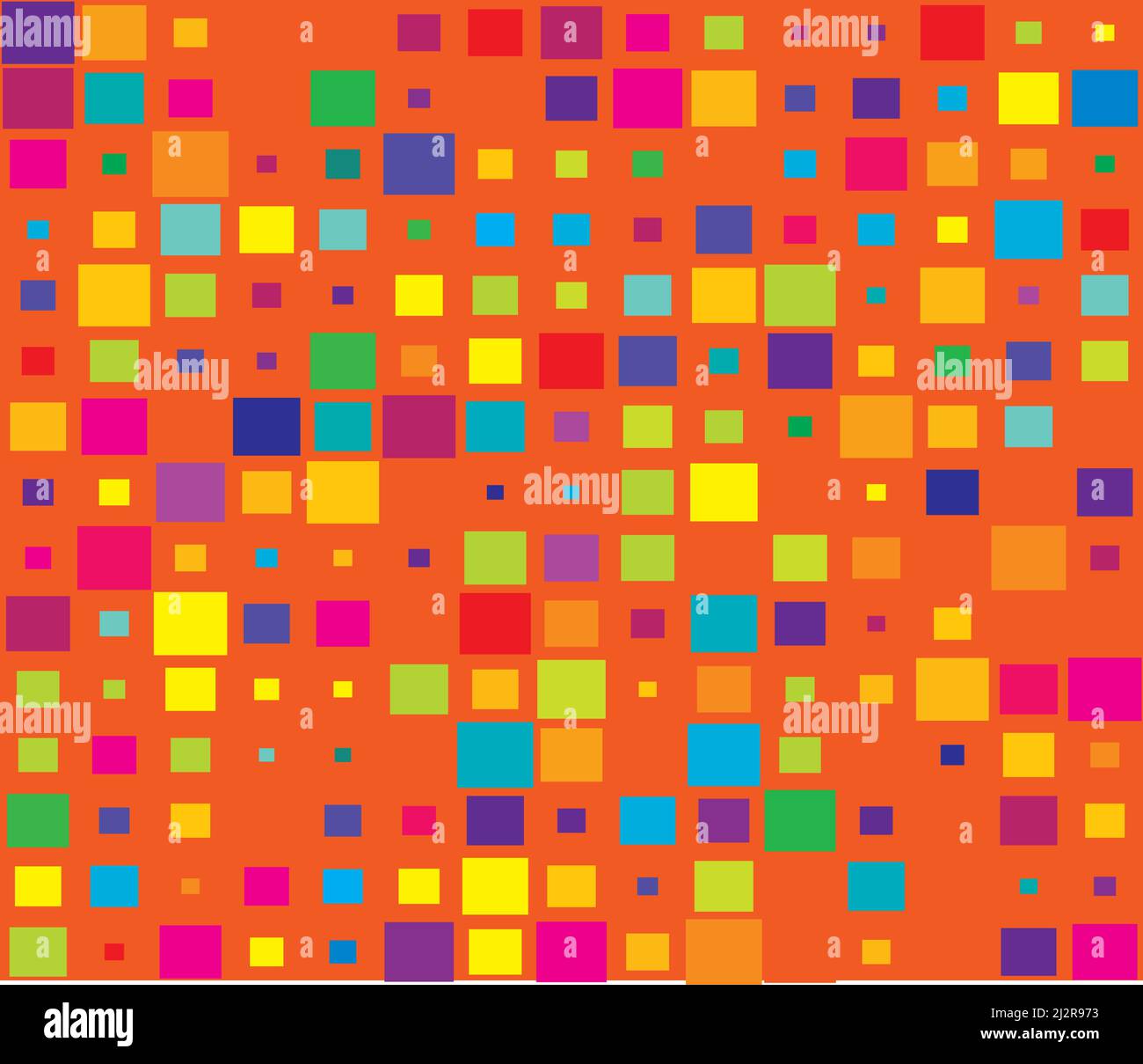 Random squares, rectangles black and white, monochrome geometric ...