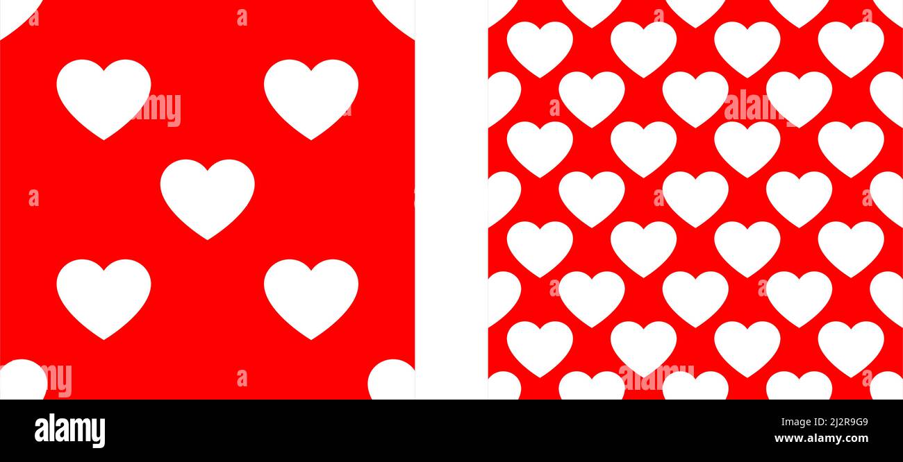 Seamless, repeatable heart shape, icon pattern, texture. Heart wrapper ...