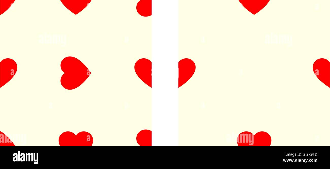 Seamless, repeatable heart shape, icon pattern, texture. Heart wrapper ...