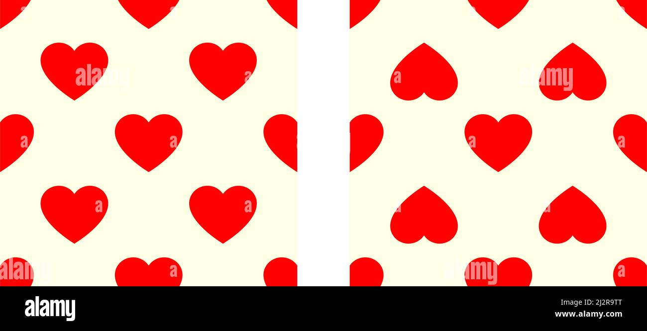 Seamless, repeatable heart shape, icon pattern, texture. Heart wrapper ...