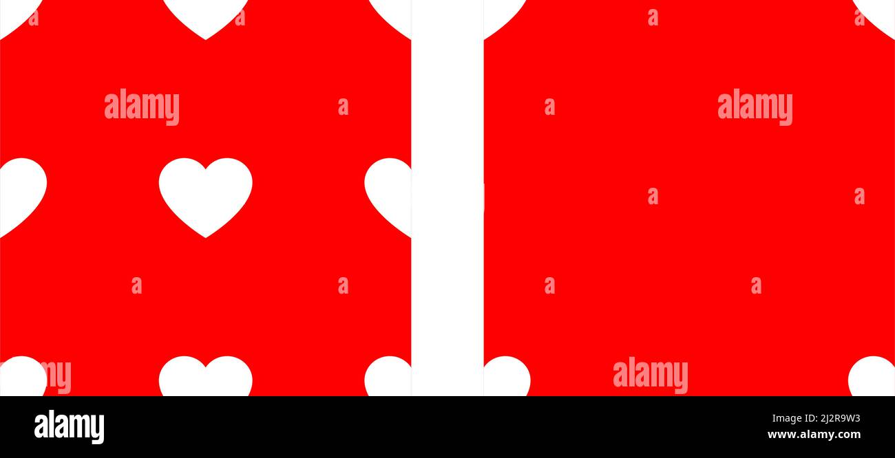 Seamless, repeatable heart shape, icon pattern, texture. Heart wrapper ...