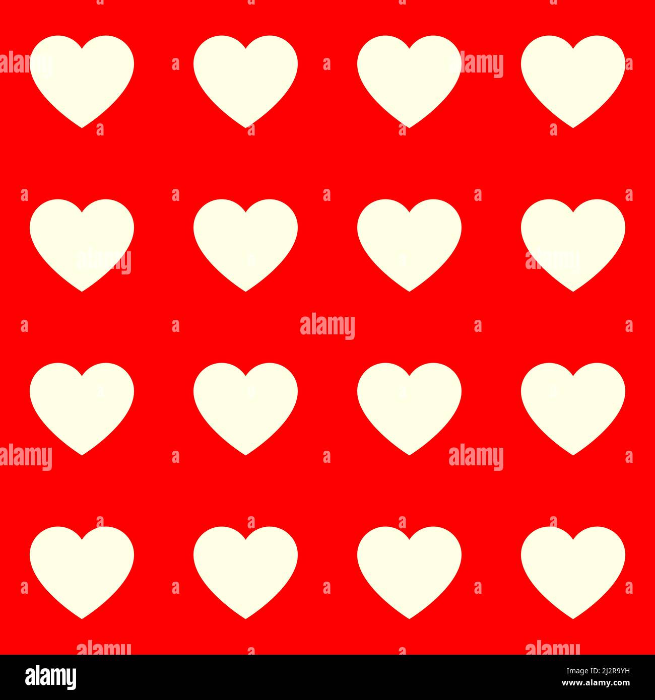 Seamless, repeatable heart shape, icon pattern, texture. Heart wrapper, wrapping paper background. Stock vector illustration, clip-art graphics Stock Vector