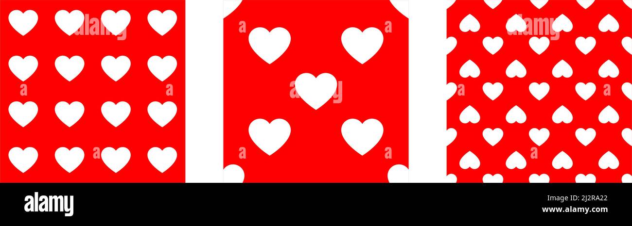 Seamless, repeatable heart shape, icon pattern, texture. Heart wrapper ...