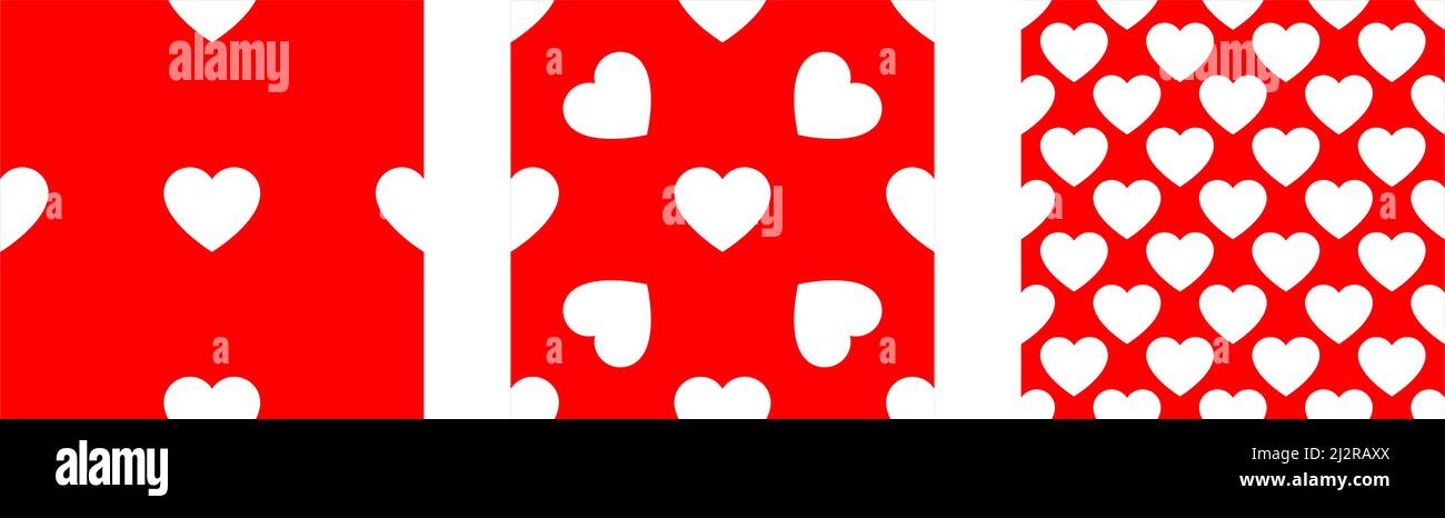 Seamless, repeatable heart shape, icon pattern, texture. Heart wrapper ...