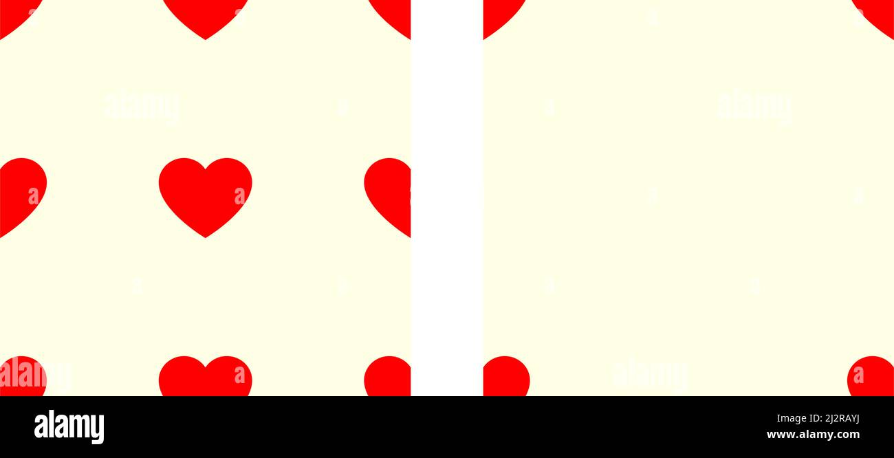 Seamless, repeatable heart shape, icon pattern, texture. Heart wrapper ...