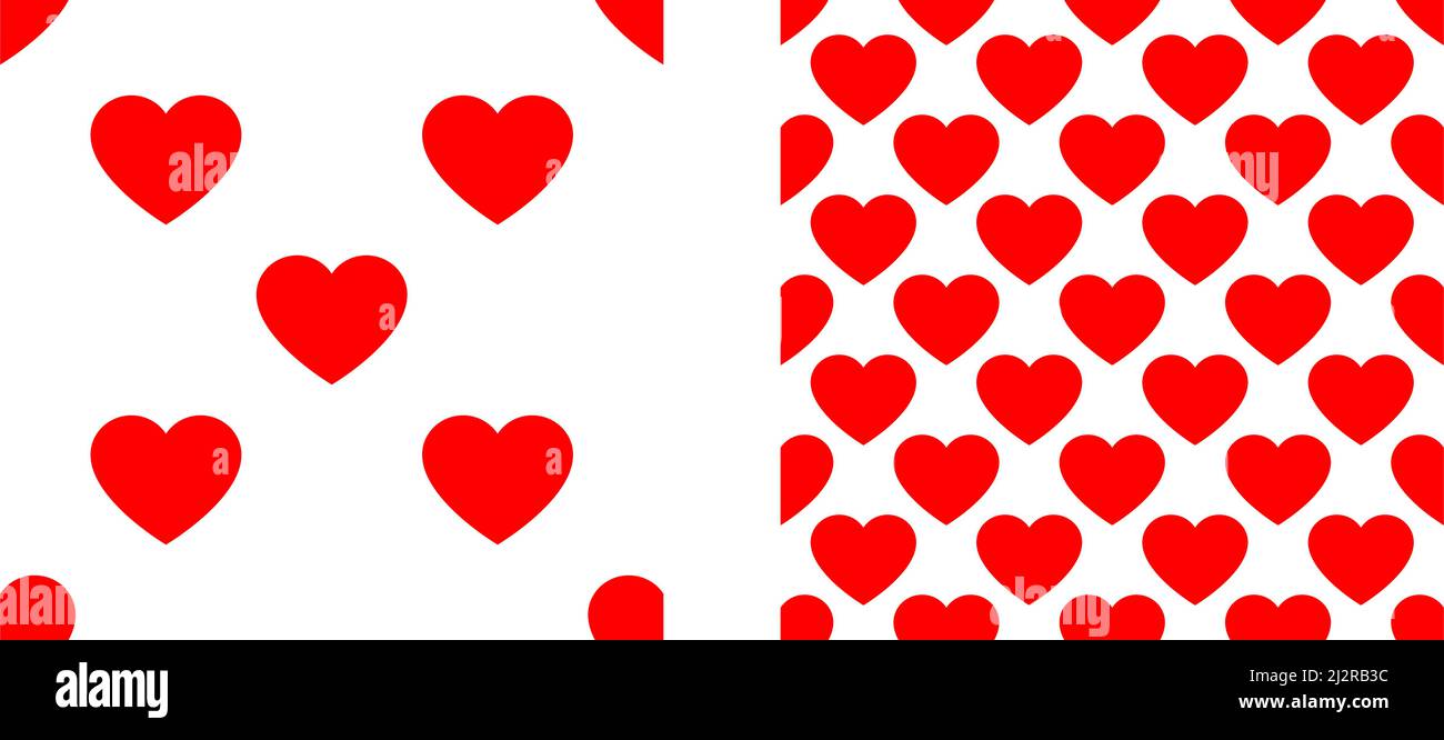 Seamless, repeatable heart shape, icon pattern, texture. Heart wrapper ...