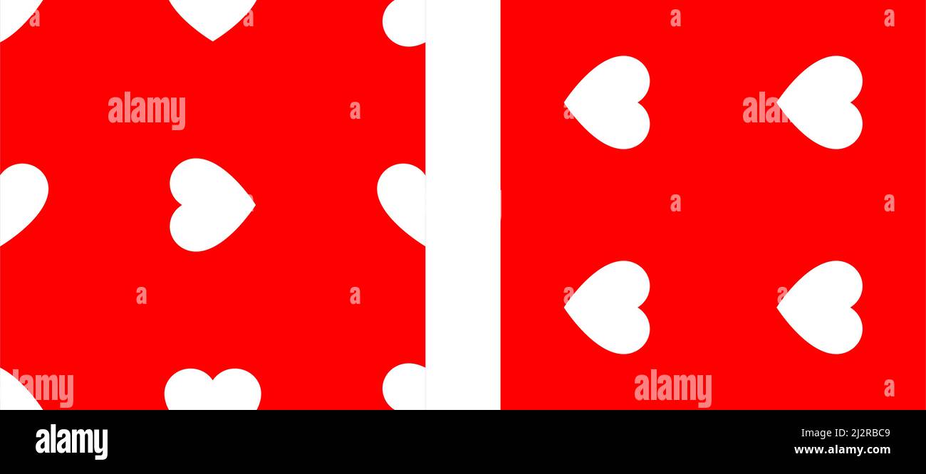 Seamless, repeatable heart shape, icon pattern, texture. Heart wrapper ...