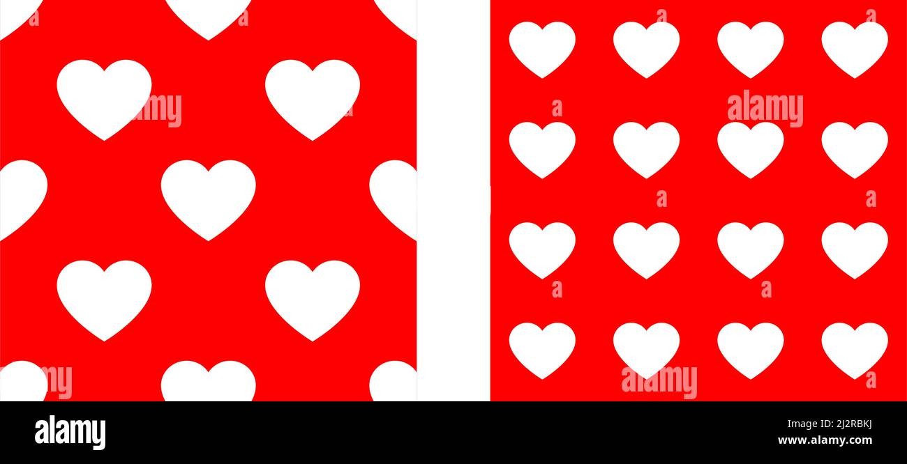 Seamless, repeatable heart shape, icon pattern, texture. Heart wrapper ...