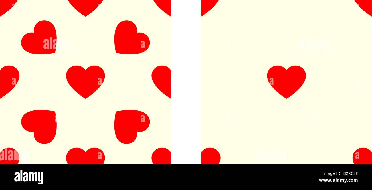 Seamless, repeatable heart shape, icon pattern, texture. Heart wrapper ...
