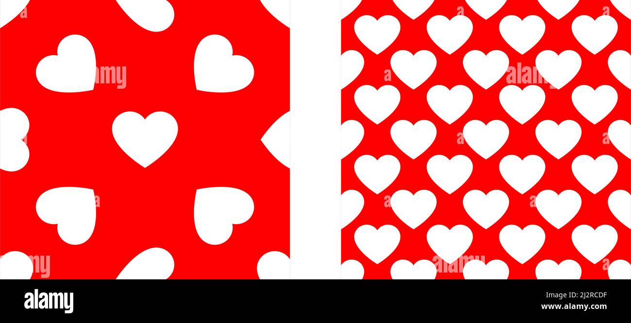 Seamless, repeatable heart shape, icon pattern, texture. Heart wrapper ...