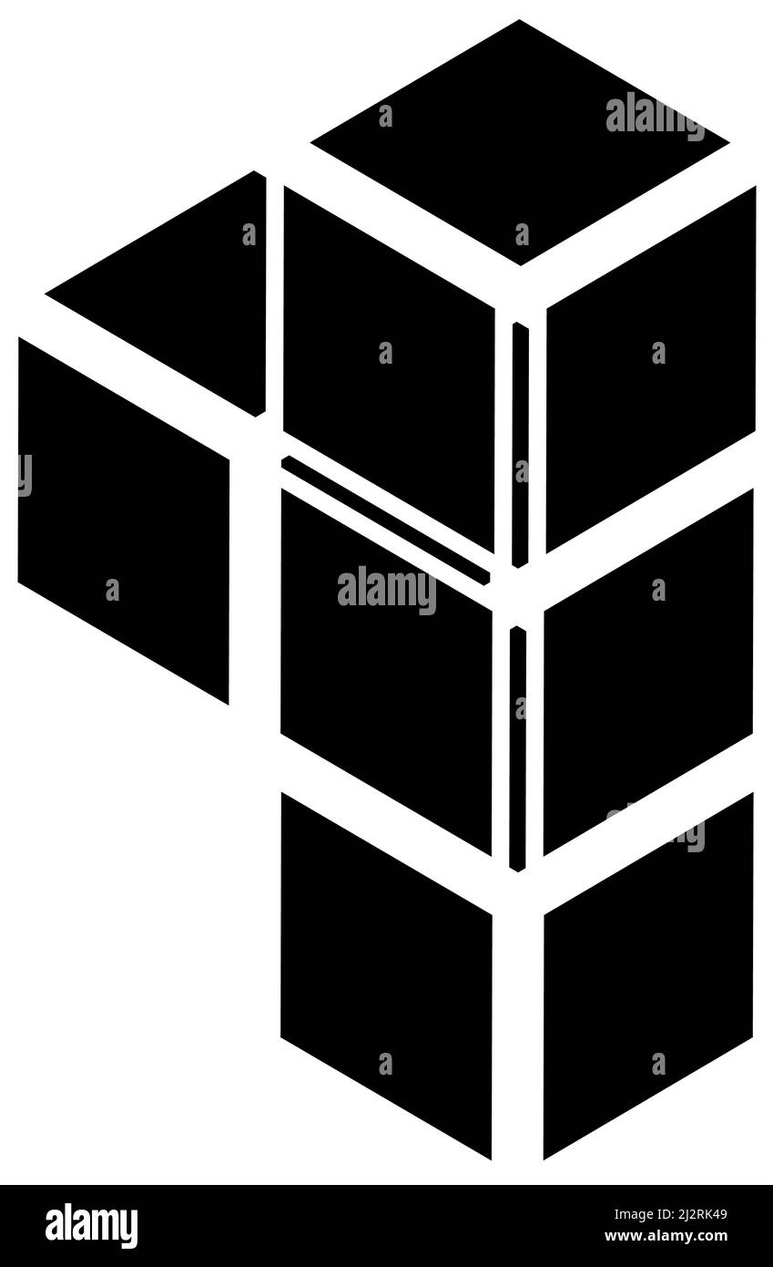 3d isometric cube(s) as construction, construct, building, technology ...