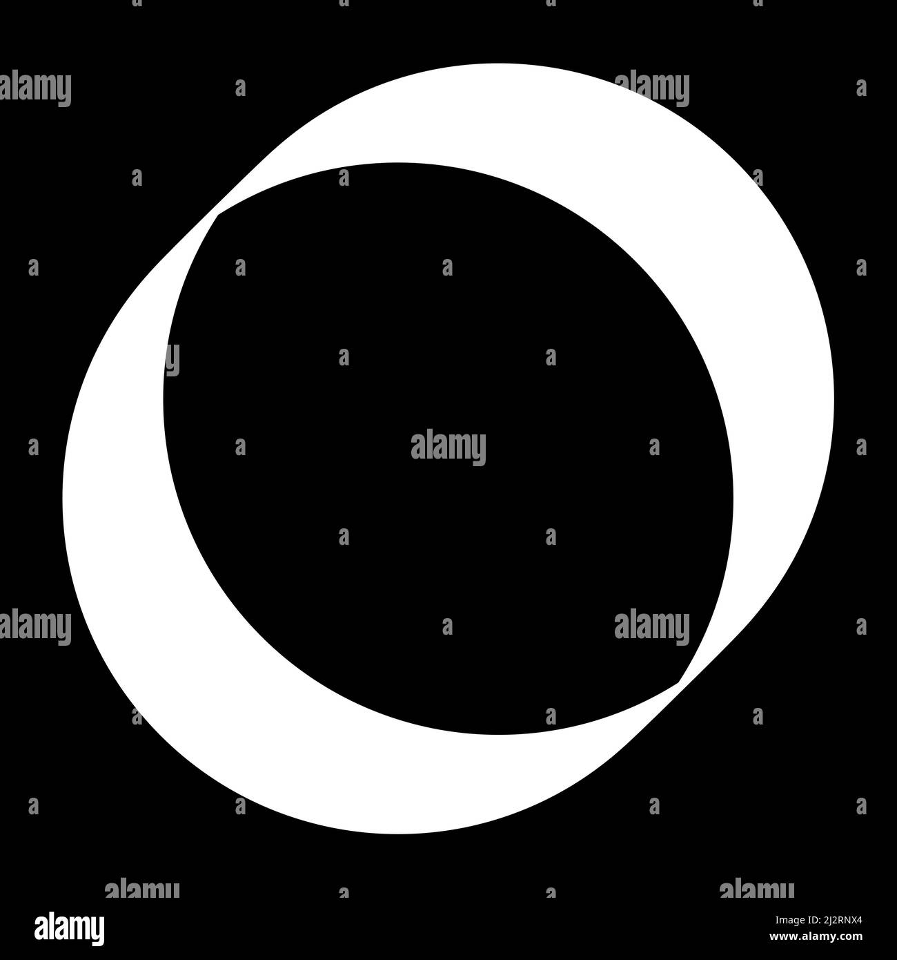 Circle, oval, ellipse geometric abstract irregular, asymmetric shape, element. Stock vector