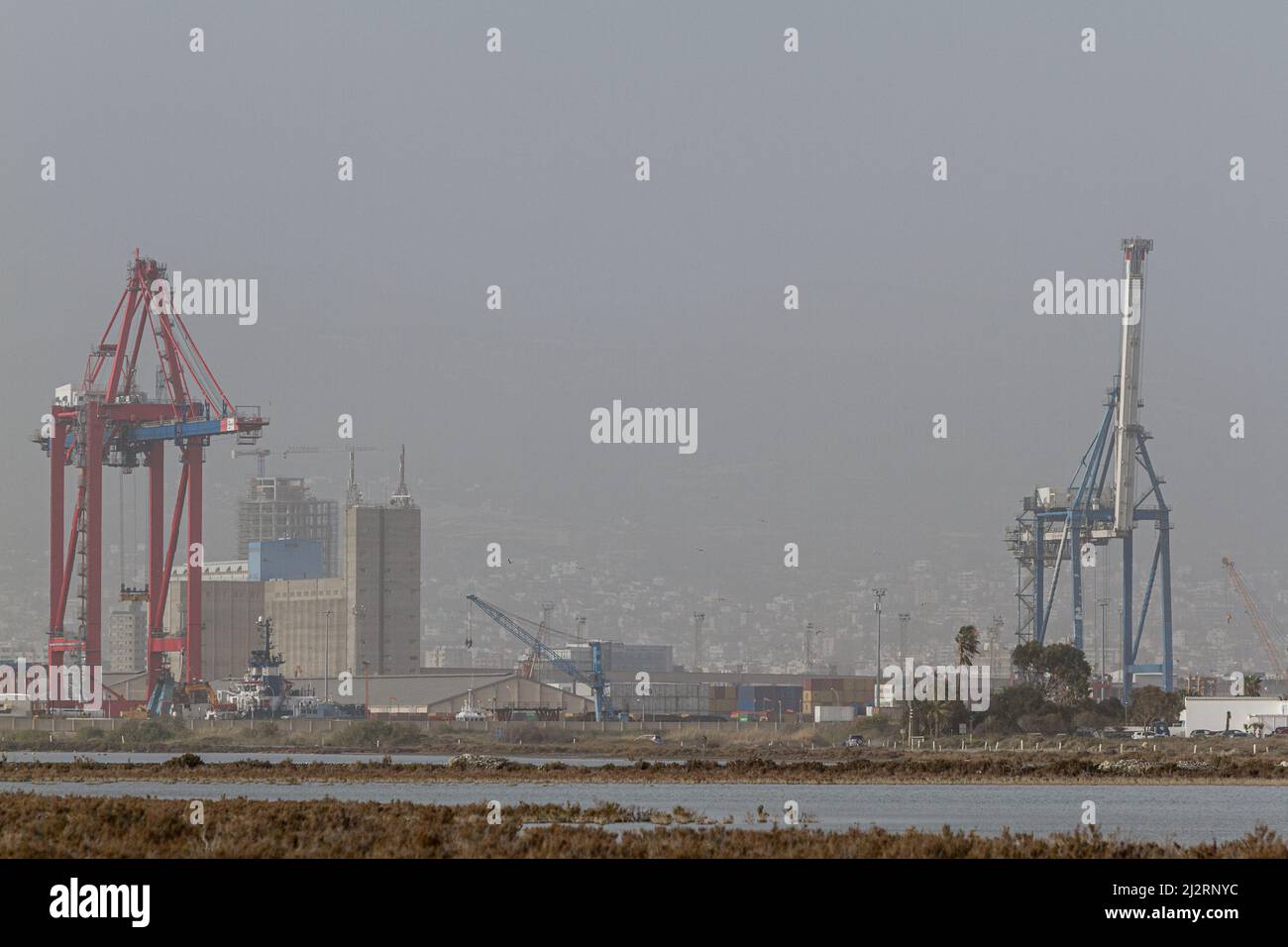 Limassol, Cyprus. 03rd Apr, 2022. A view of the city's port with the