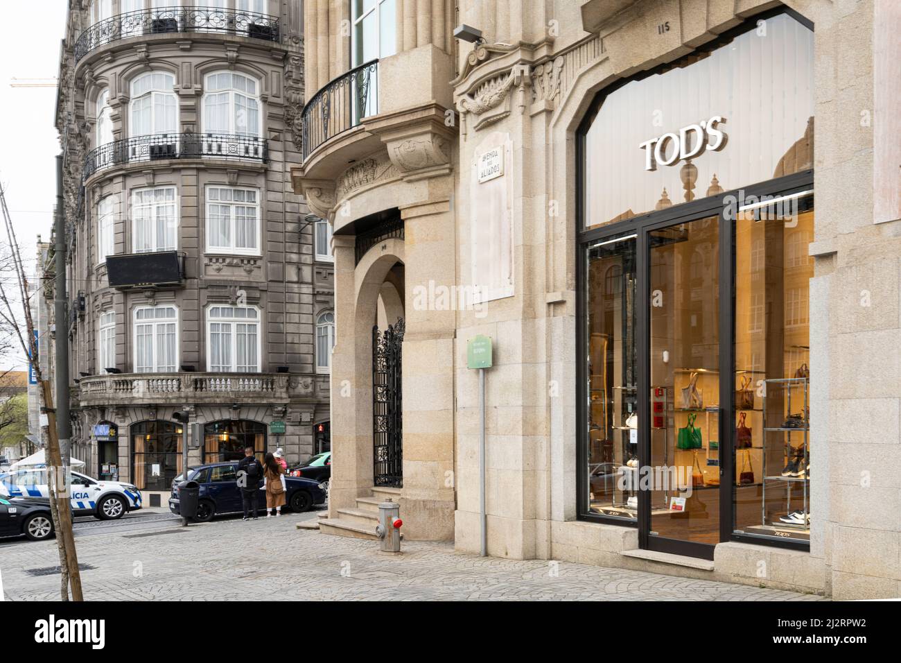 Porto, Portugal. March 2022. External view of the Burberry brand luxury  shop in the city center Stock Photo - Alamy