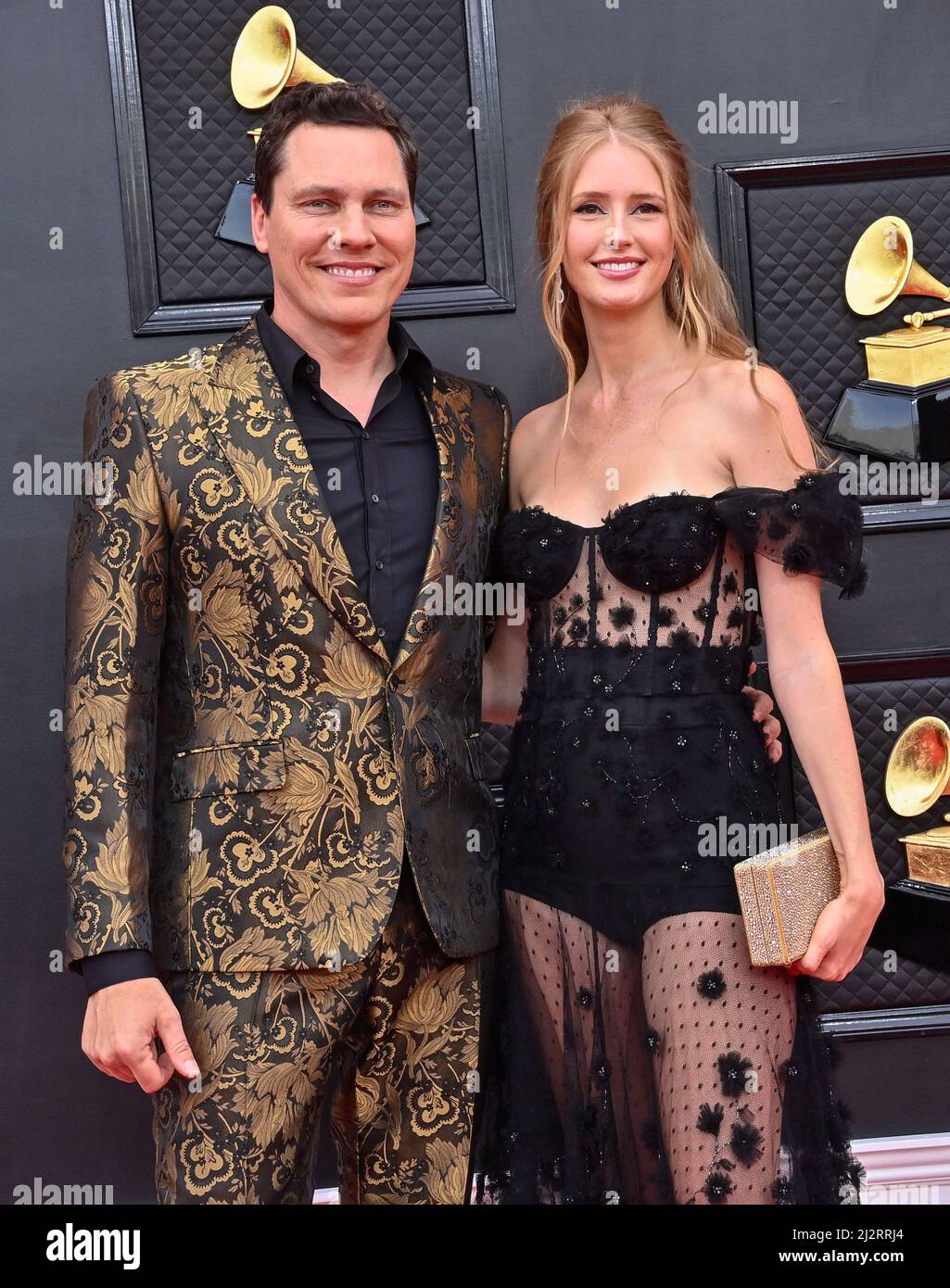 Las Vegas, United States. 03rd Apr, 2022. Tiësto and Annika Backes