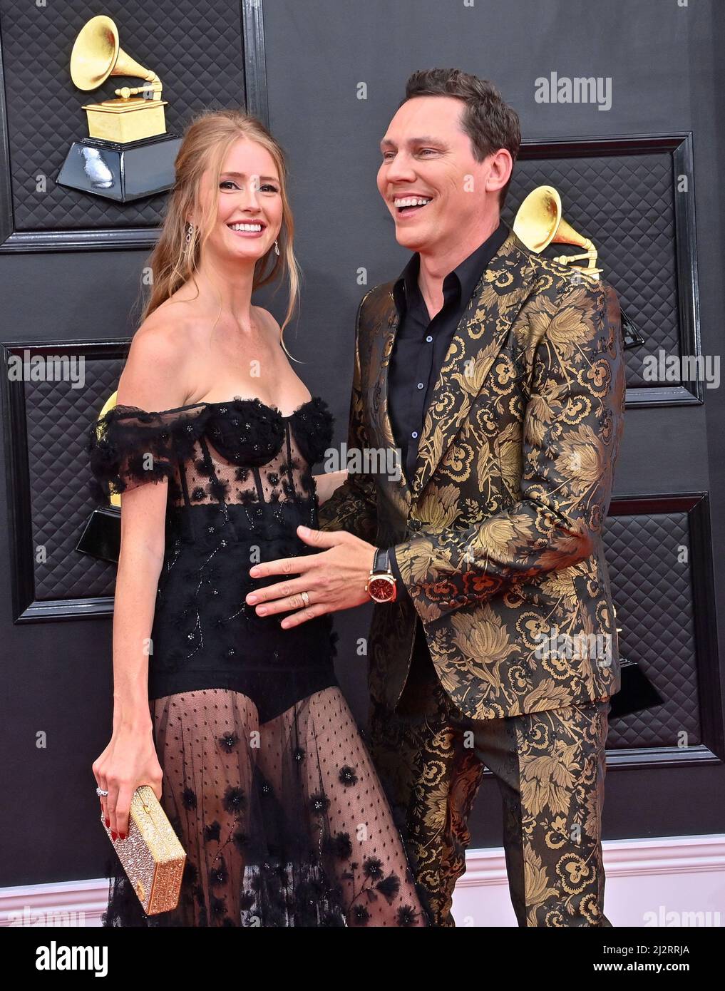 Las Vegas, United States. 03rd Apr, 2022. Annika Backes and Tiësto