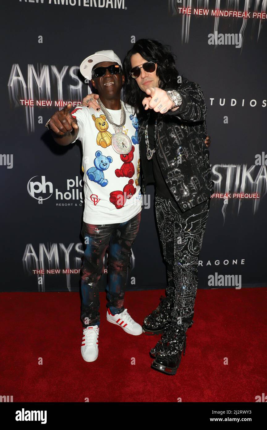 Las Vegas, Nevada, USA. 2nd April, 2022. Flava Flav and Criss Angel