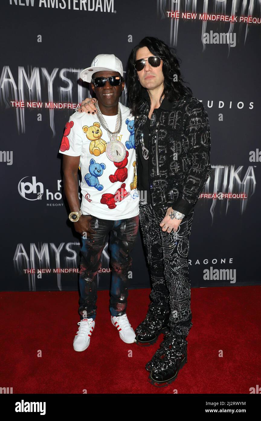 Las Vegas, Nevada, USA. 2nd April, 2022. Flava Flav and Criss Angel