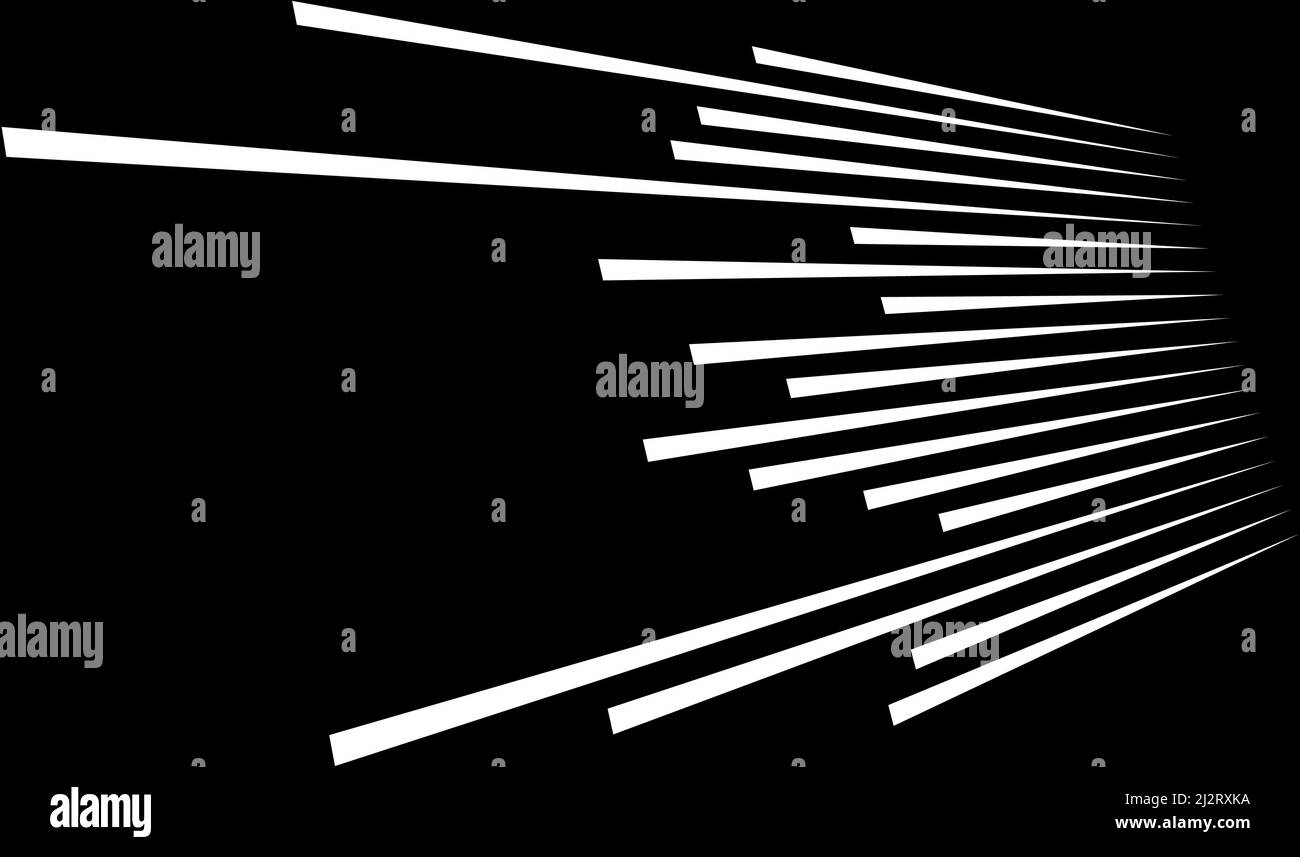 3D dynamic lines, stripes element in perspective geometric vector ...