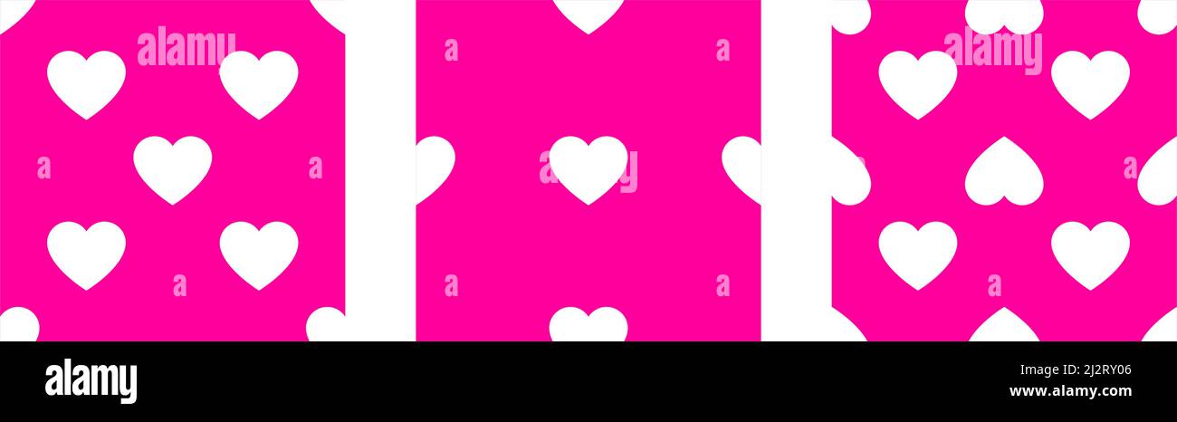 Pink/purple seamless, repeatable heart shape, icon pattern, texture ...