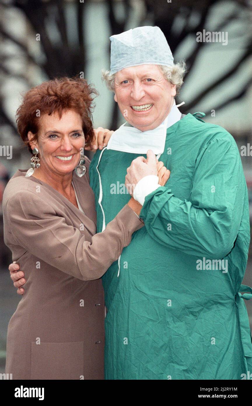 Sue Johnston and Tom Baker attend a photocall for ITV series 'Medics