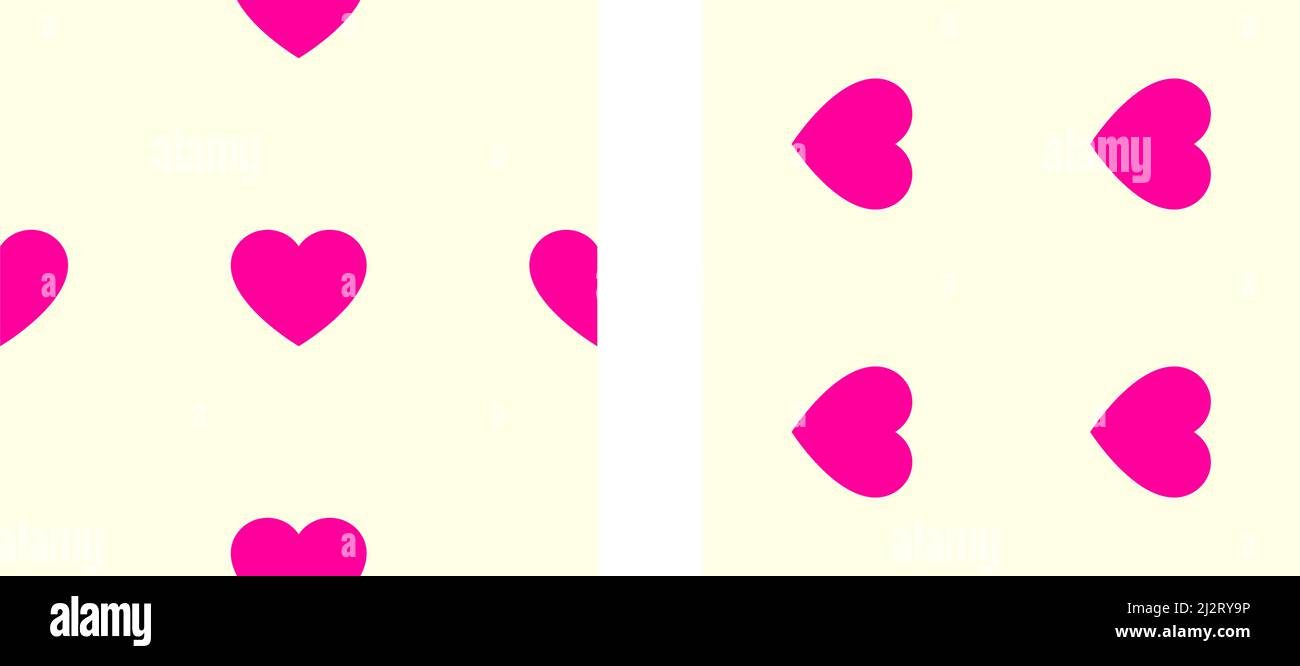 Pink/purple seamless, repeatable heart shape, icon pattern, texture ...