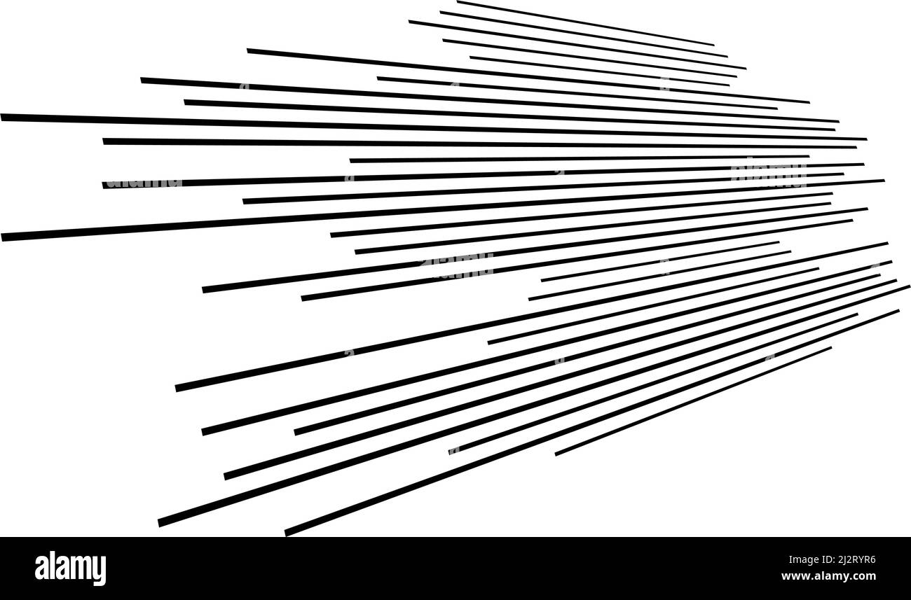 3D dynamic lines, stripes element in perspective geometric vector ...