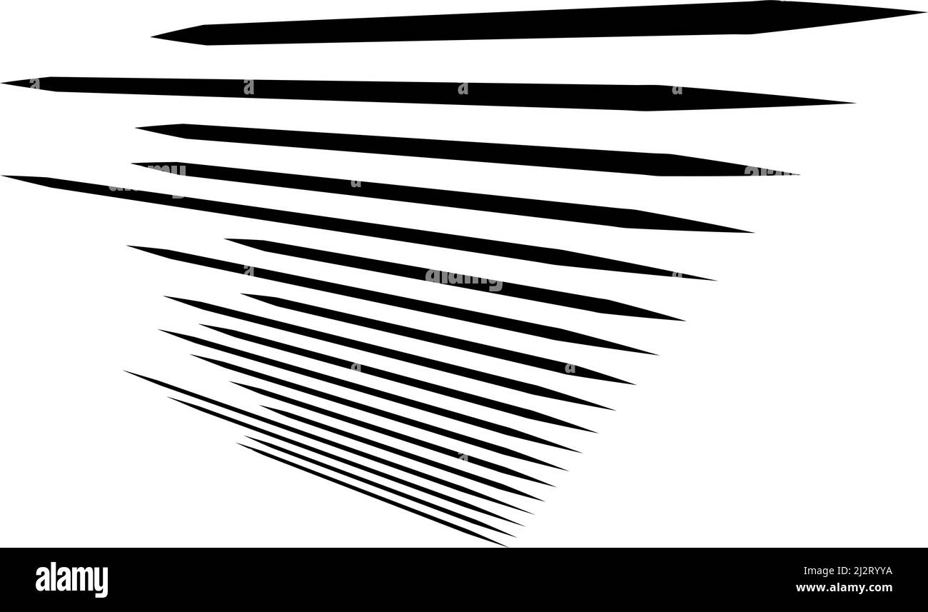 3D dynamic lines, stripes element in perspective geometric vector ...