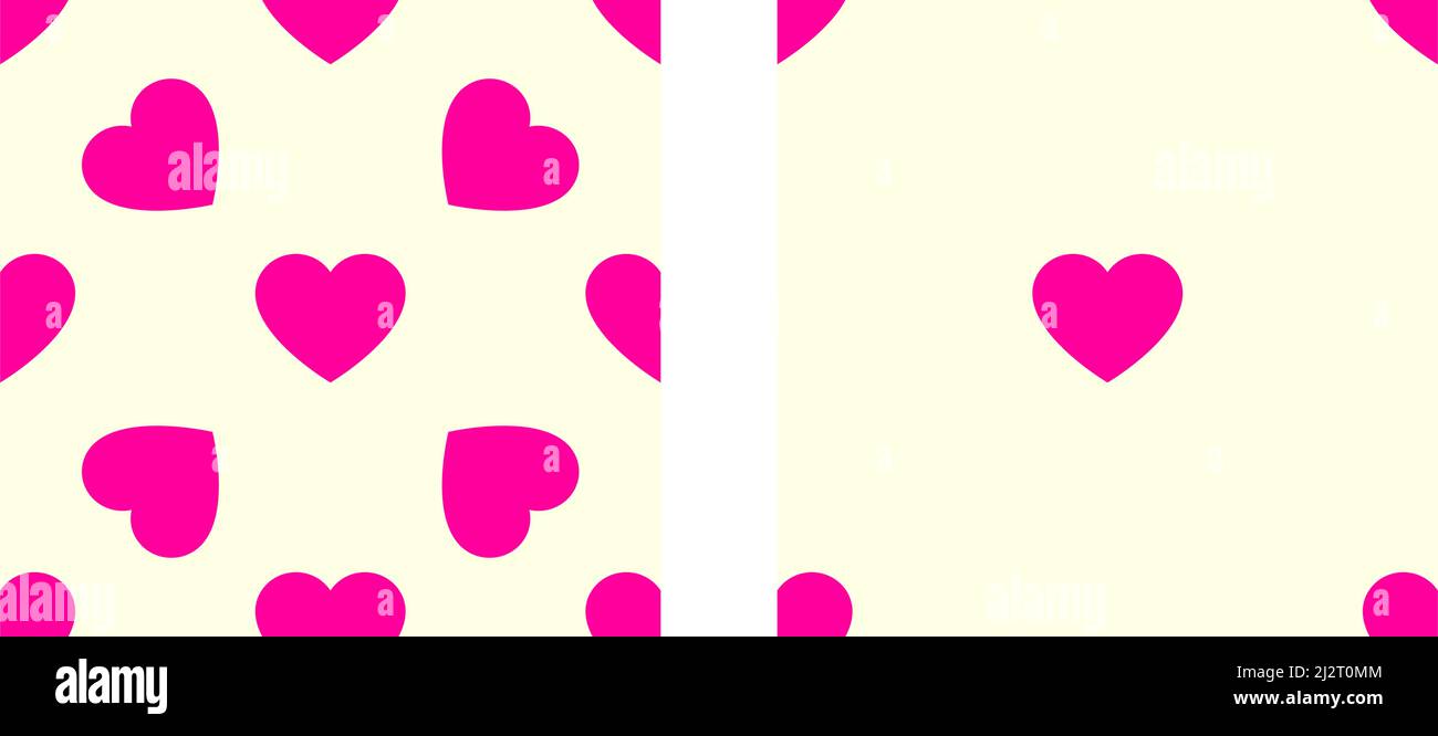 Pink/purple seamless, repeatable heart shape, icon pattern, texture ...