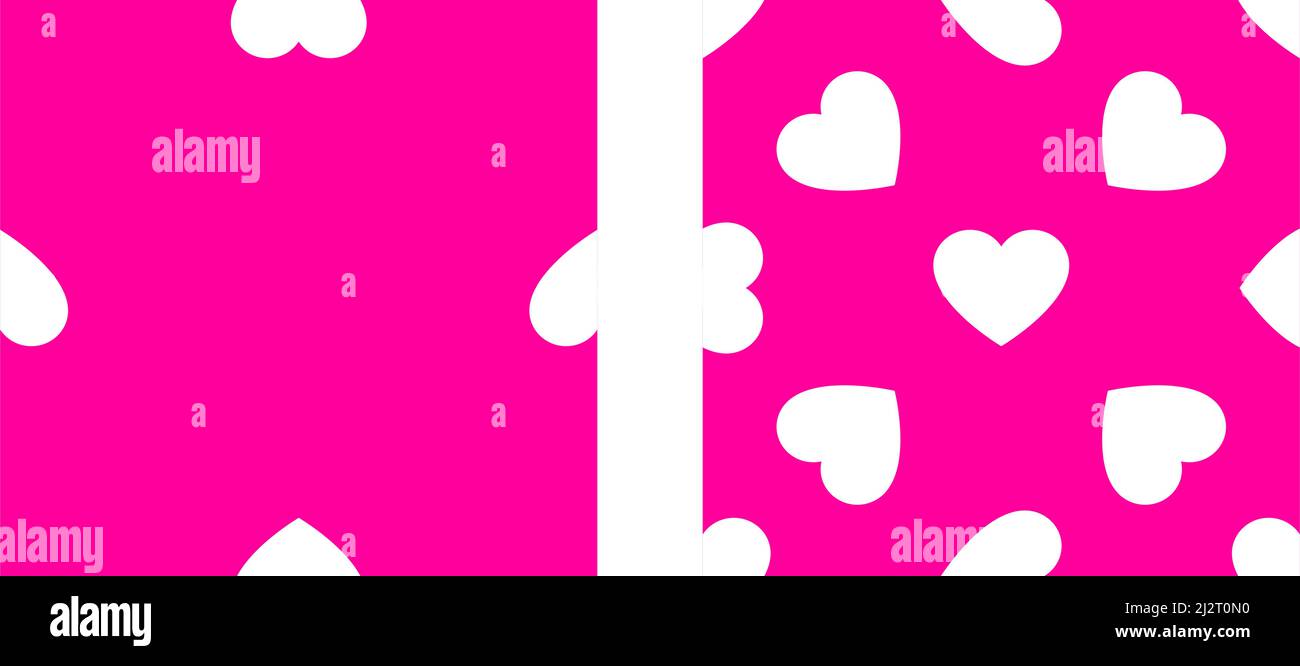 Pink/purple seamless, repeatable heart shape, icon pattern, texture ...