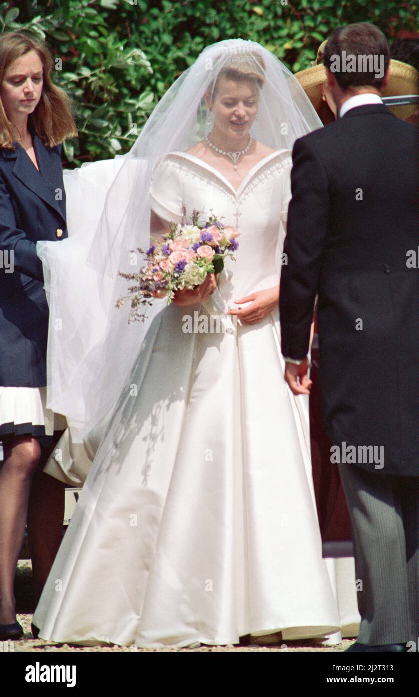 The wedding of Lady Helen Windsor to Timothy Taylor at St George's Chapel, Windsor Castle. 18th July 1992. Stock Photo