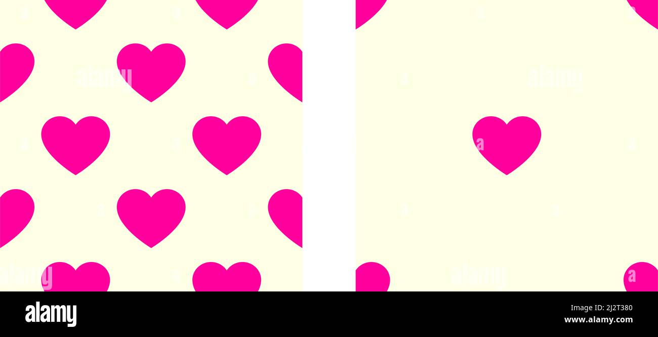 Pink/purple seamless, repeatable heart shape, icon pattern, texture ...