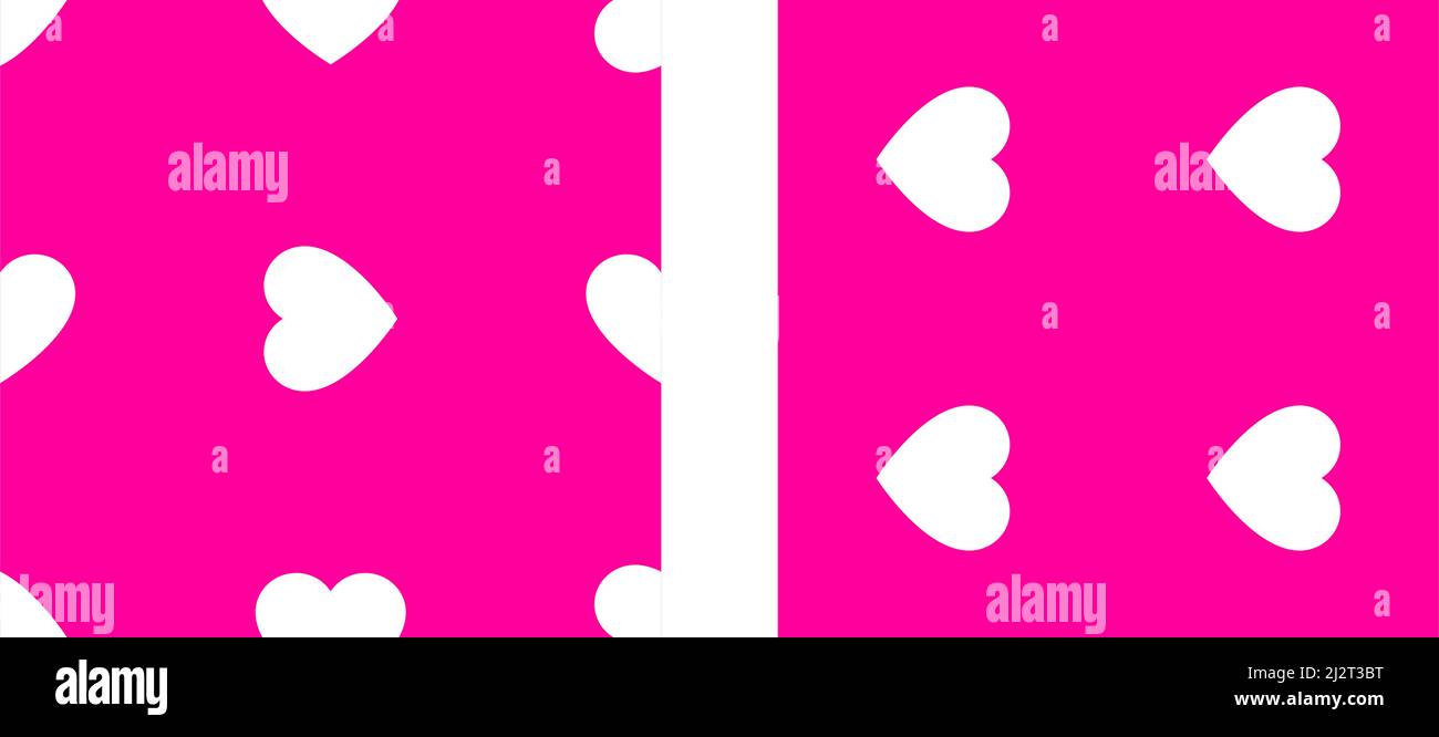 Pink/purple seamless, repeatable heart shape, icon pattern, texture ...