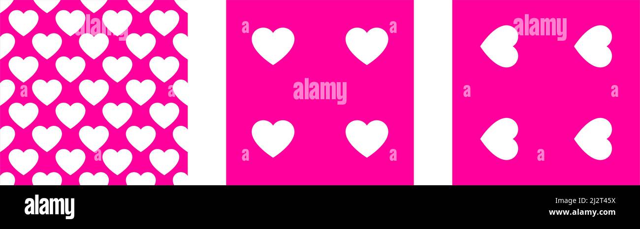 Pink/purple seamless, repeatable heart shape, icon pattern, texture ...