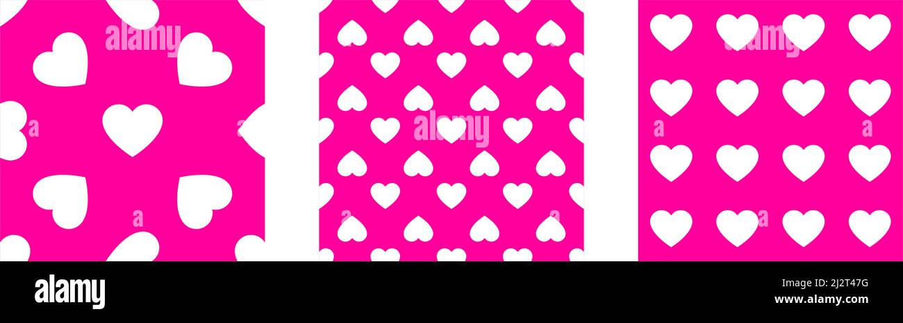 Pink/purple seamless, repeatable heart shape, icon pattern, texture ...